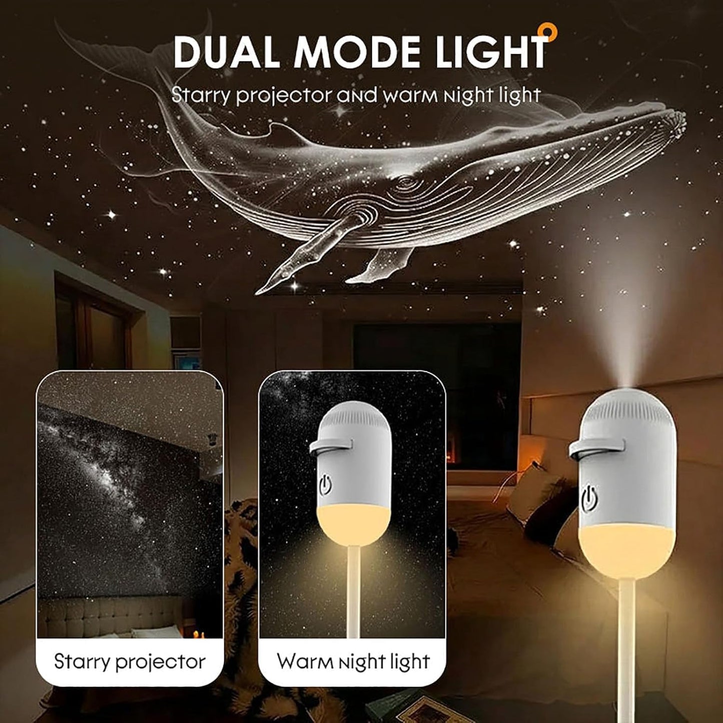 Portable Mini USB Starry Sky Projection Lamp مصباح إسقاط صغير محمول يعمل بـ USB بنمط السماء المرصعة بالنجوم