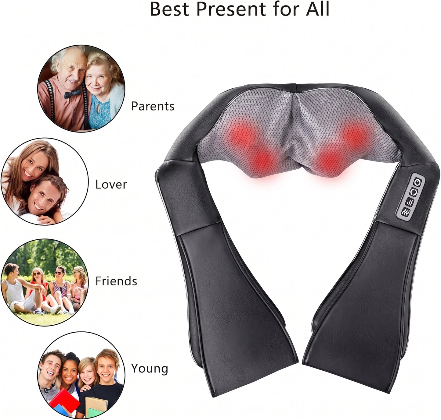 Neck Kneading Massager – Electric Neck & Shoulder Massager for Deep Muscle  Relaxation